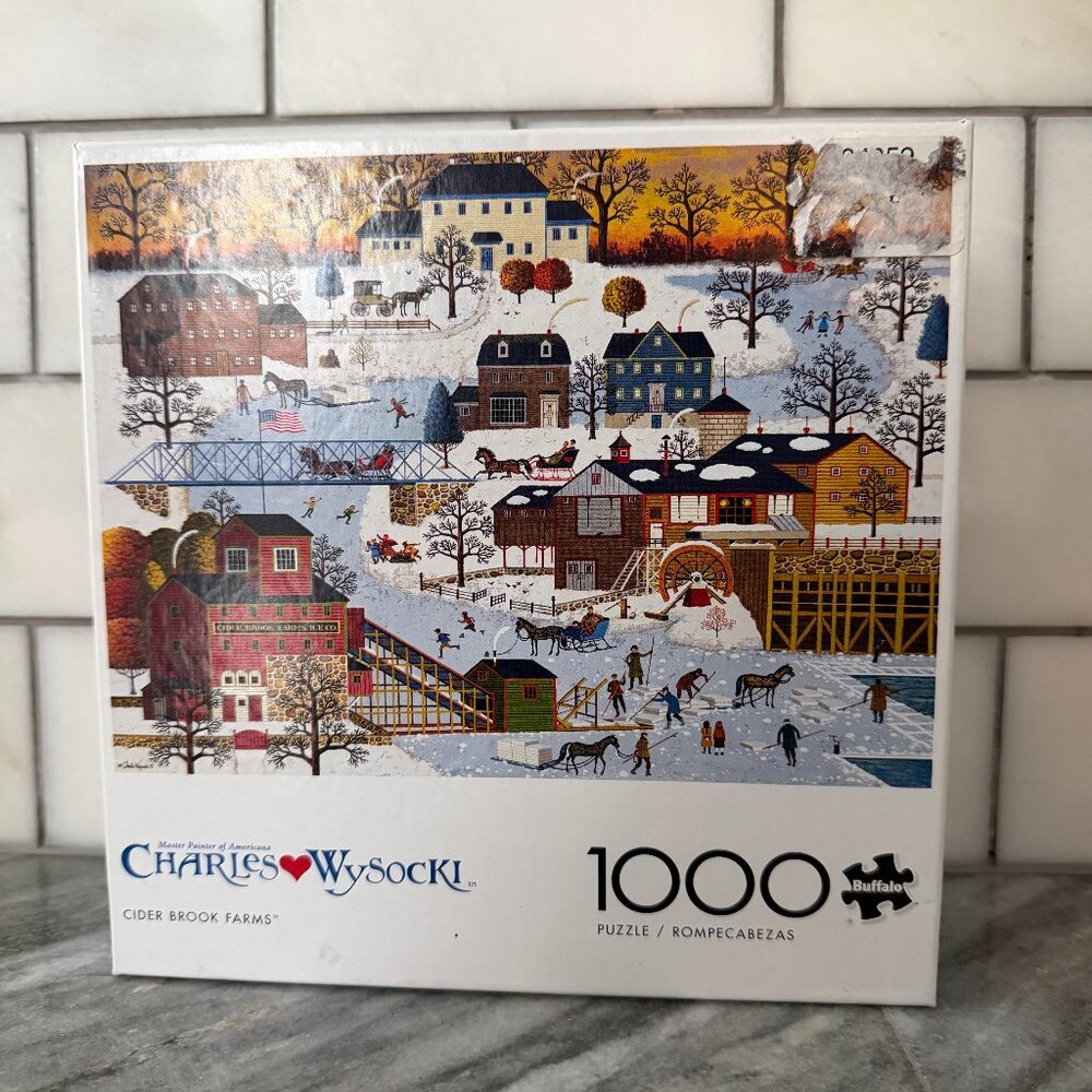 Charles Wysocki Cider Brook Farms 1000 Piece Puzzle Buffalo Games